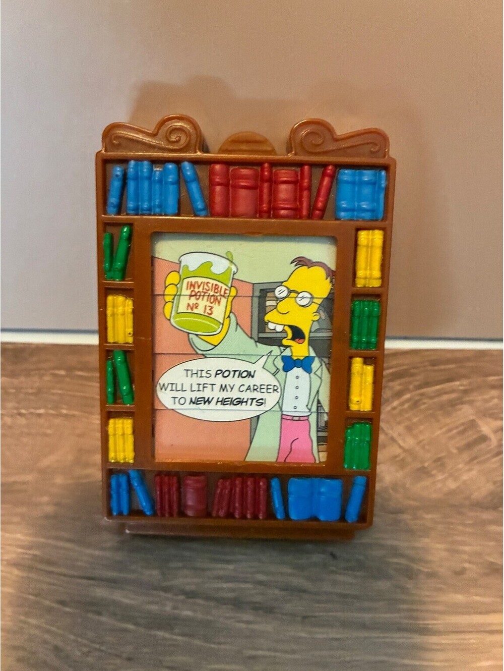 Burger King The Simpsons Professor Frink Invisible Potion Slider Toy 2002 FOX